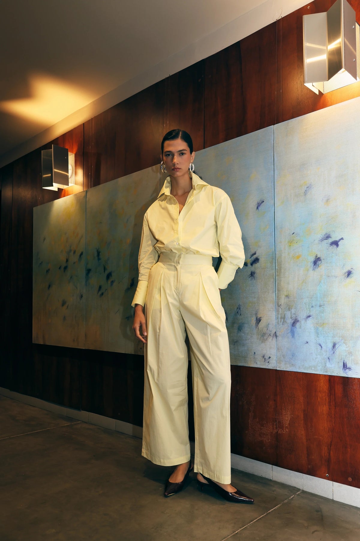 Poplin Livia Shirt Yellow