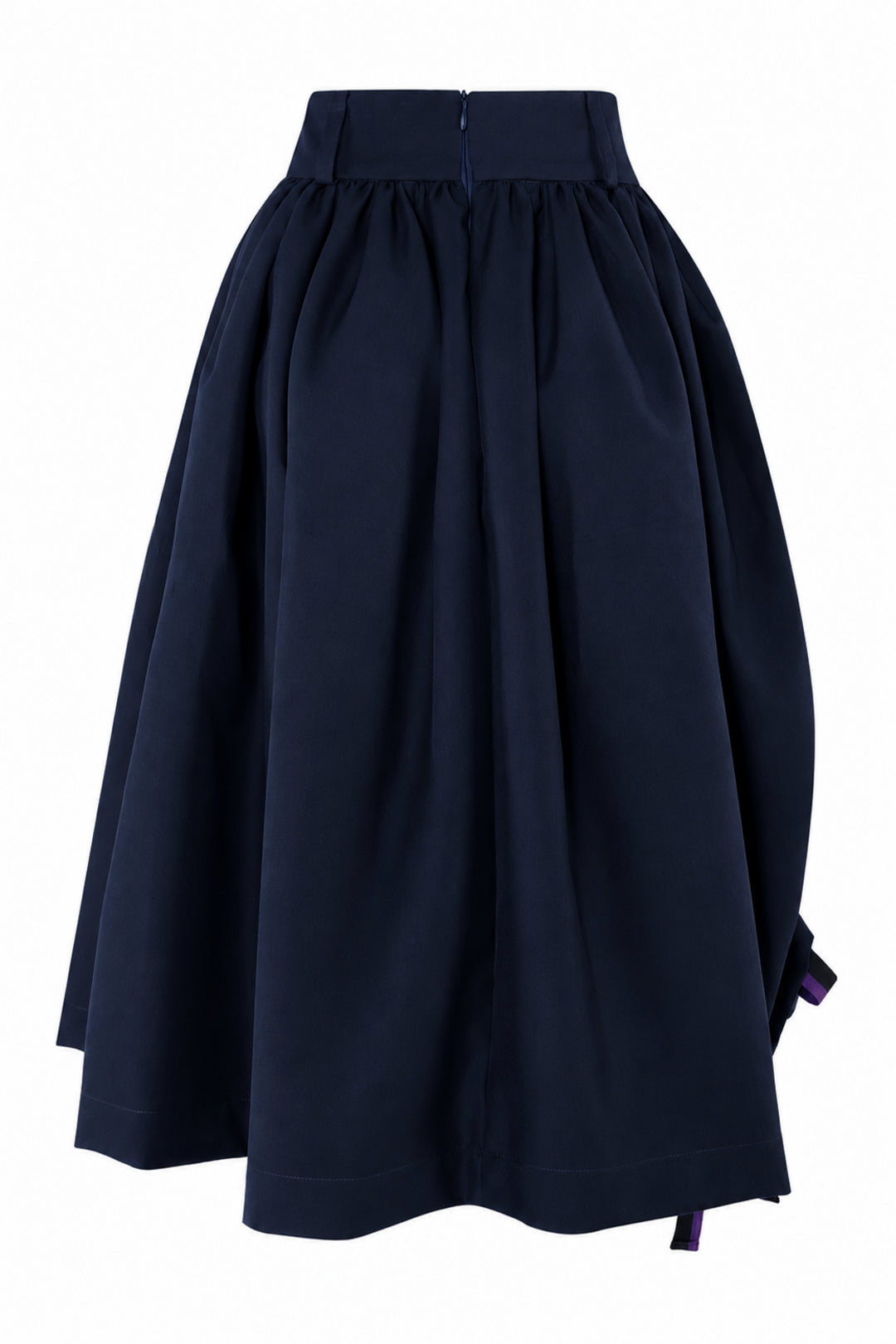 Drill Kabil Coulisse Skirt Whit Belt Dark Blue