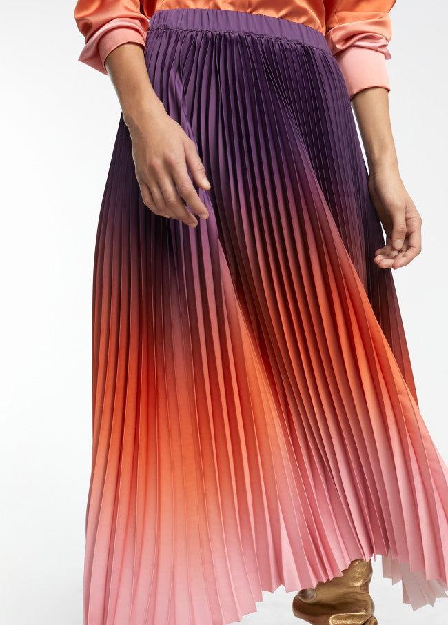Falda Pleated Ombré