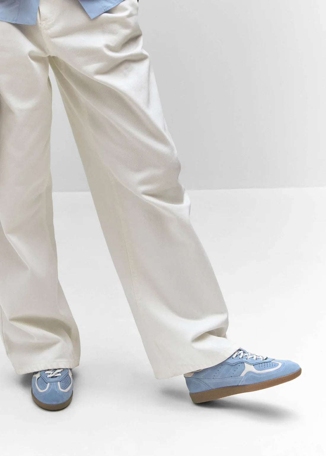 Zapatillas Alohas De Mujer Tb.490 Rife Cornflower Blue Cream Leather