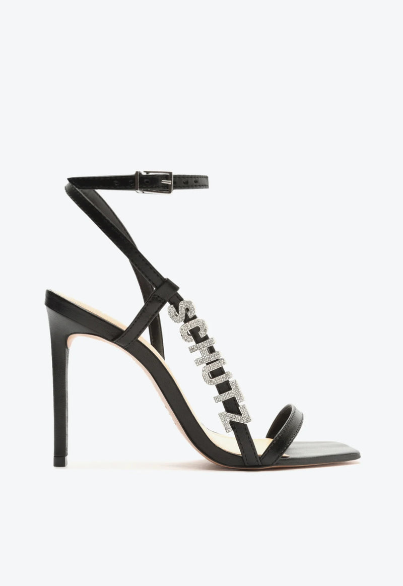 Sandalias Tacón Brillantetiras Piel