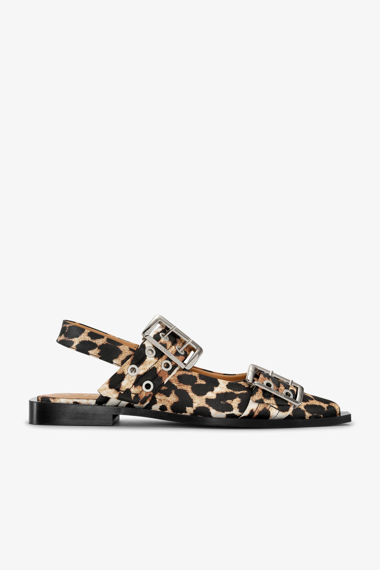 Bailarina Feminine Buckle Satin Print