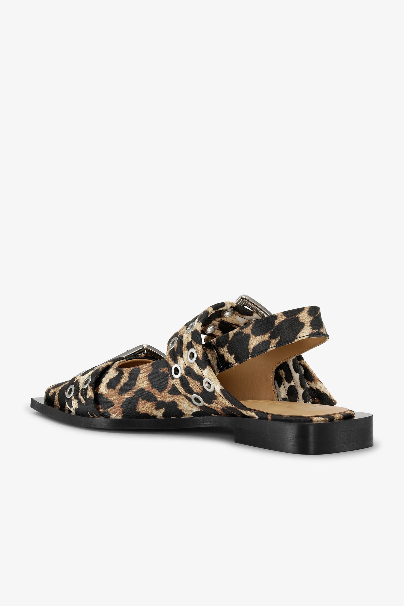 Bailarina Feminine Buckle Satin Print