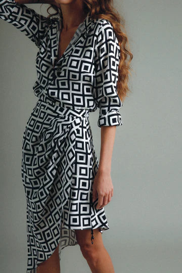 Midi Falda Petalo Cuadros