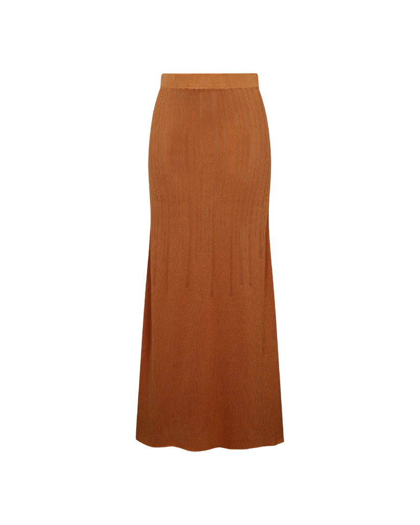 Midi Falda Tumbes Terracota