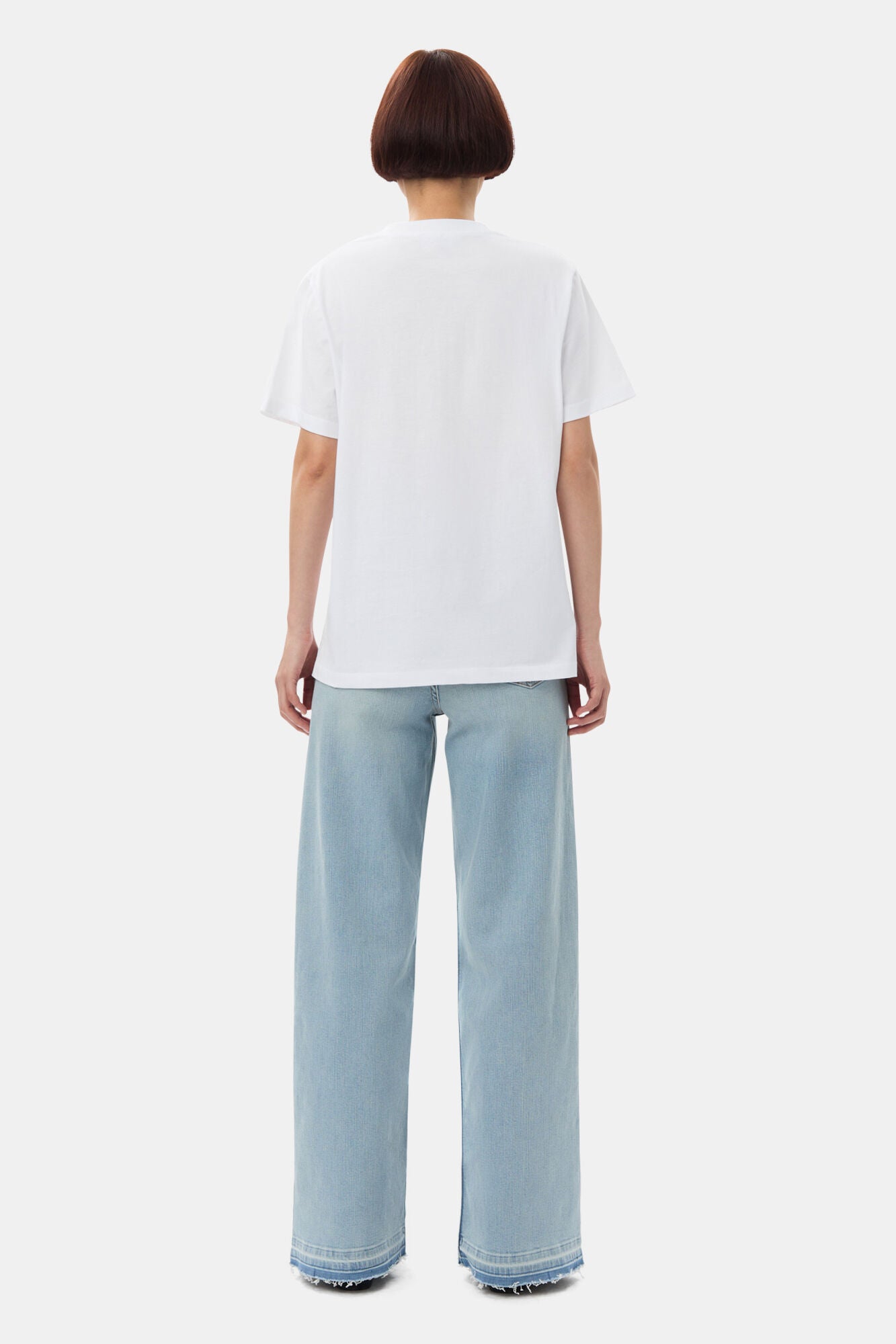 T-Shirt Relajada De Melocotón