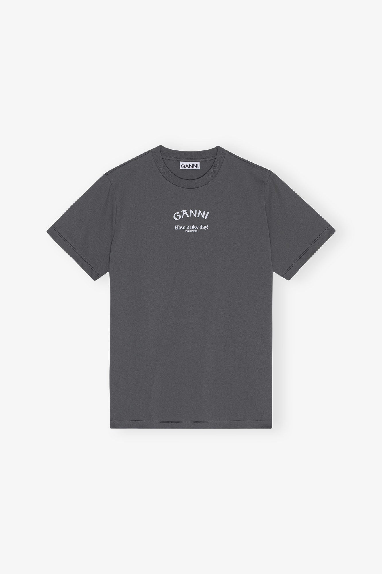 Camiseta Basic Jersey Ganni Relaxed