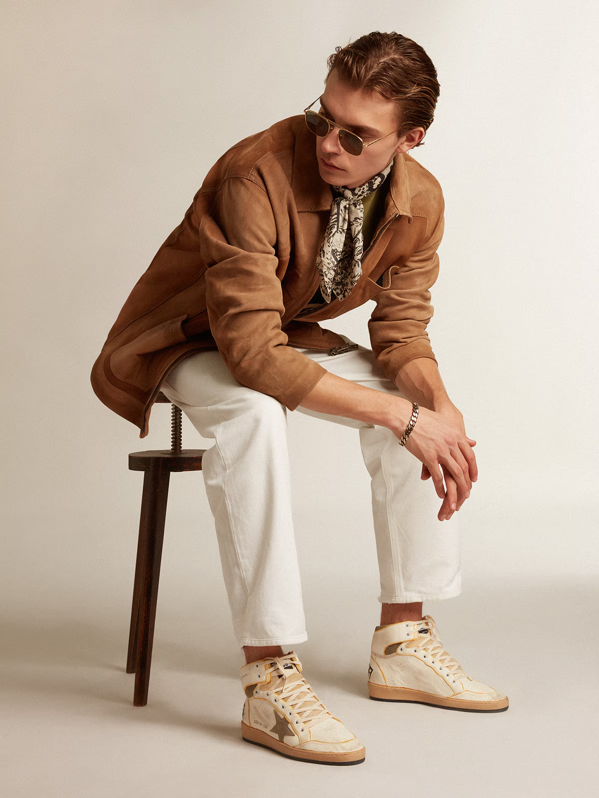 Zapatillas Golden Goose Sky Star Nappa Upper Suede Hombre