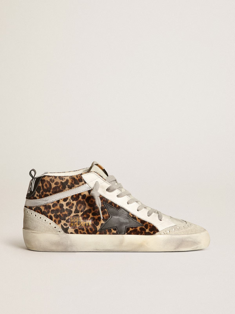 Zapatillas Golden Goose Mid Star Leopard Mujer