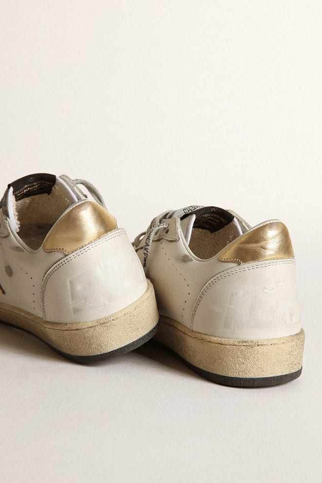 Zapatillas Golden Goose Ballstar Leather  Laminated Star And Heel Mujer