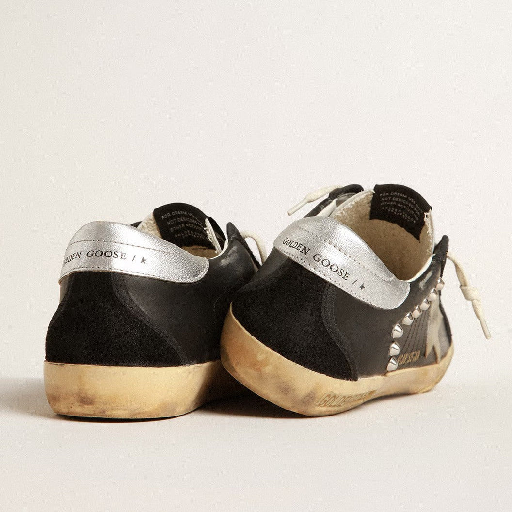 Zapatillas Golden Goose Super Star  Leather With Stitchings And Studs Mujer