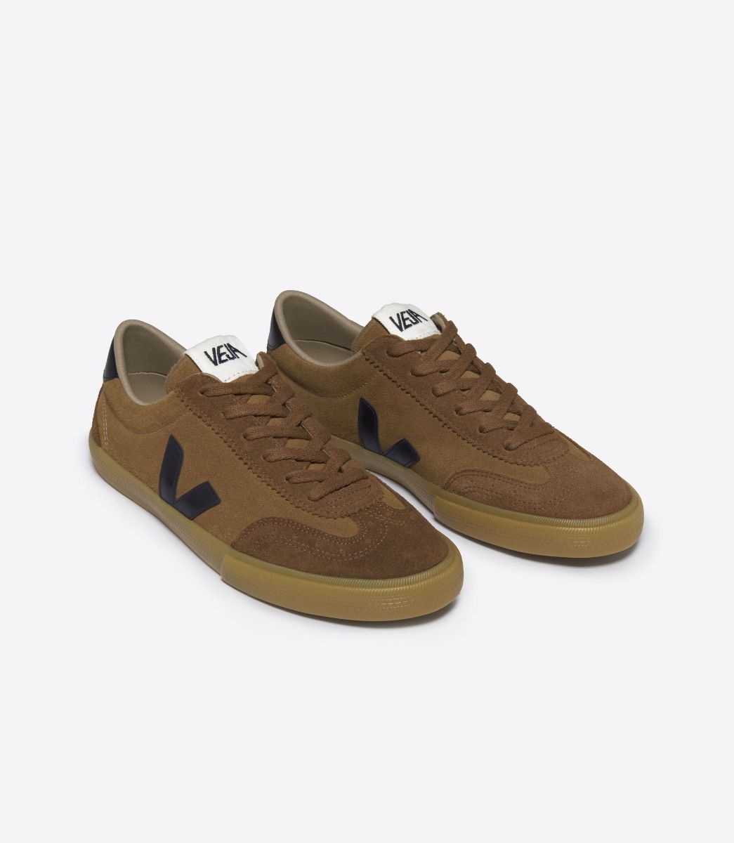 Zapatillas Veja Volley Suede Camel Mujer