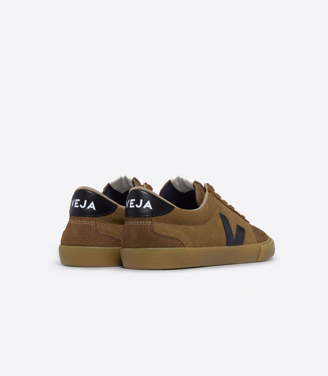 Zapatillas Veja Volley Suede Camel Mujer