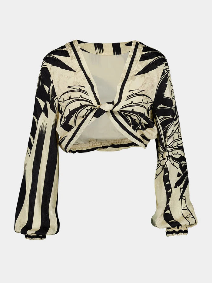 Crop Top Desert Palms Tropicana