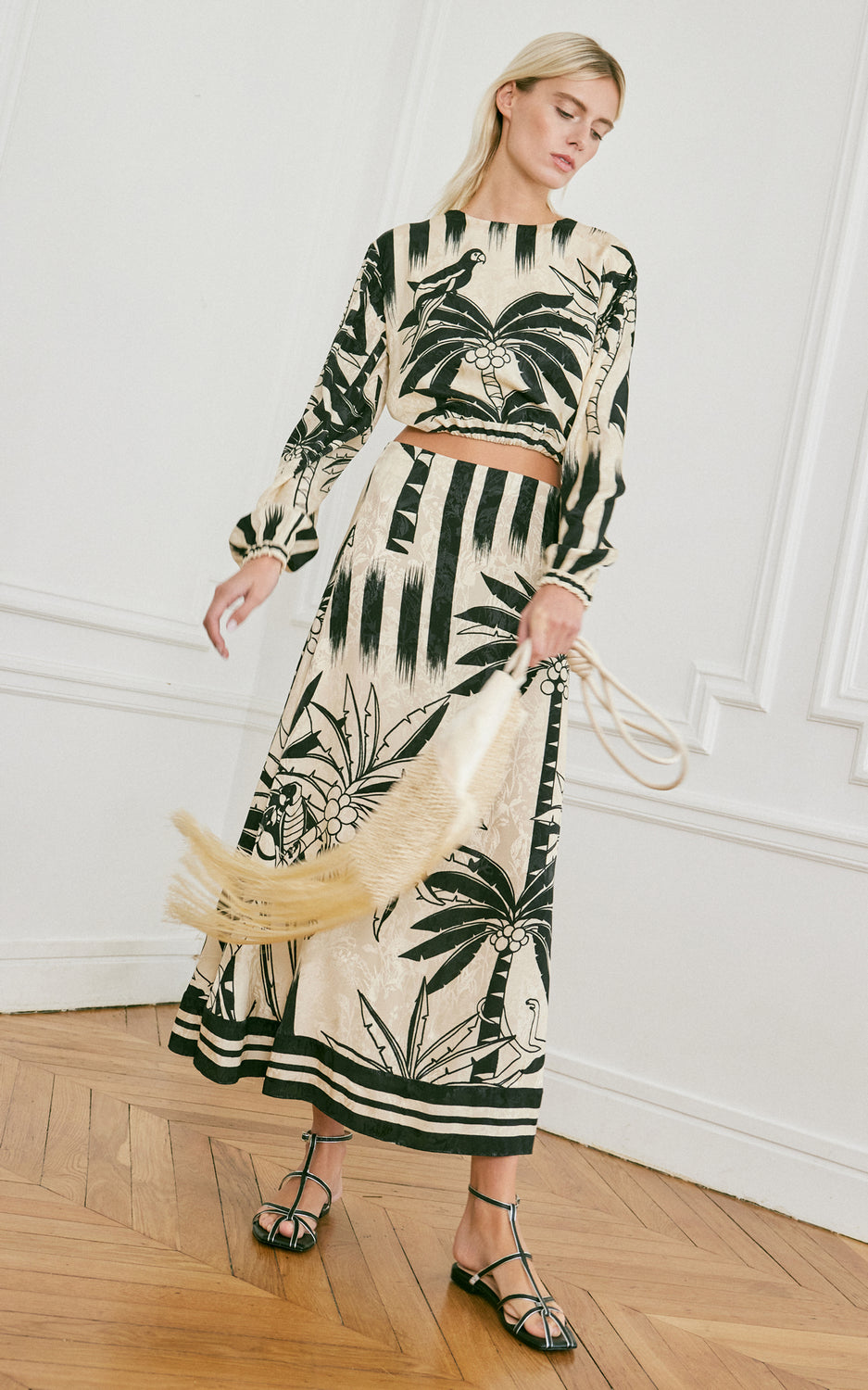 Crop Top Desert Palms Tropicana