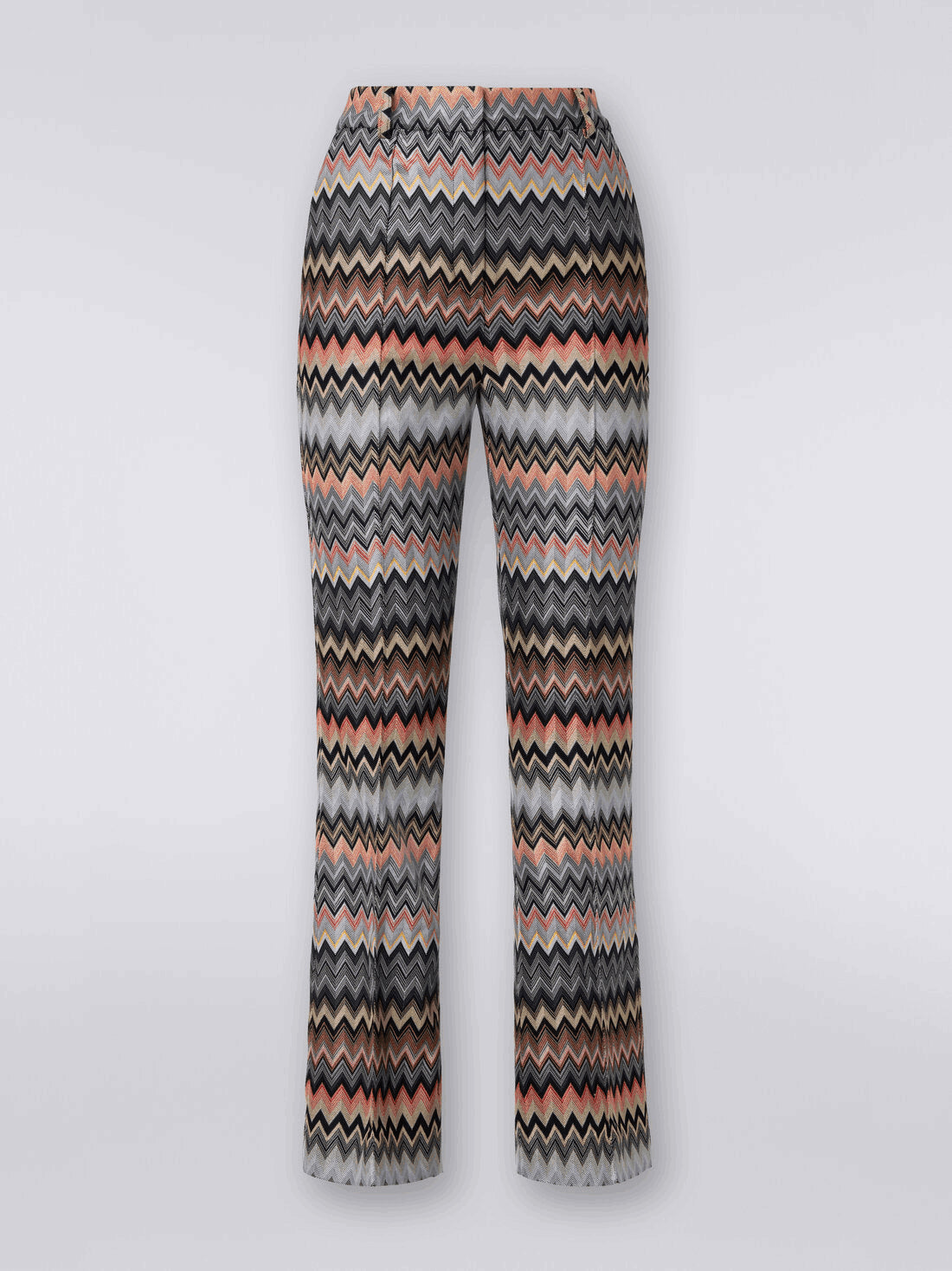 Pantalón Cropped De Algodón Y Viscosa Zigzag