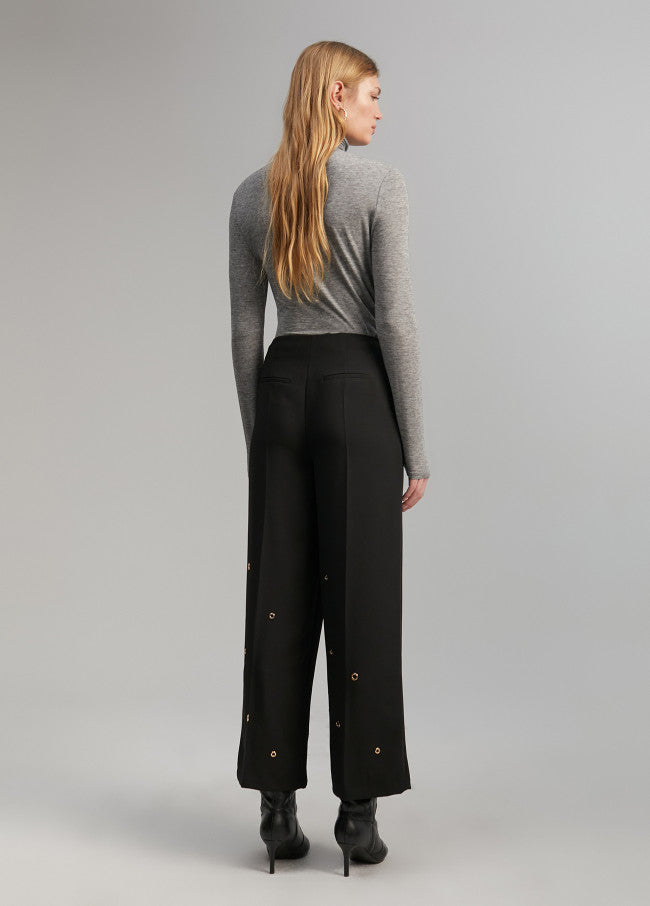Pantalón Con Eyelets Detail