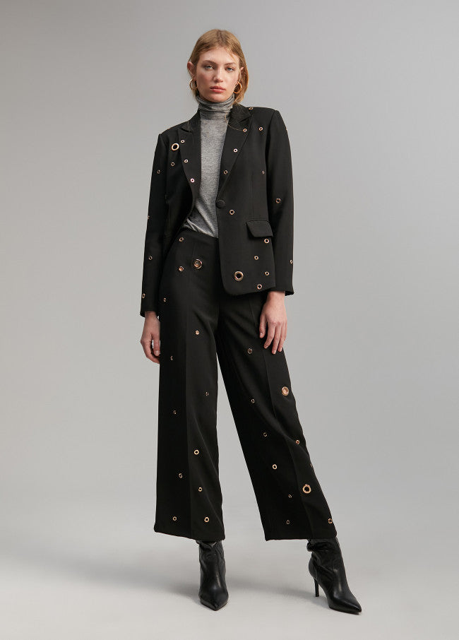 Pantalón Con Eyelets Detail