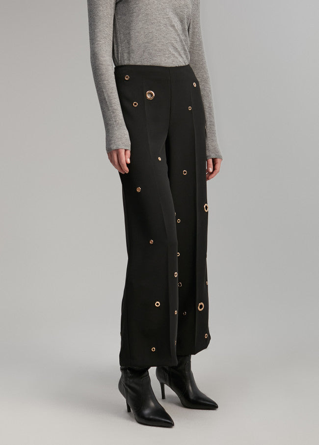Pantalón Con Eyelets Detail