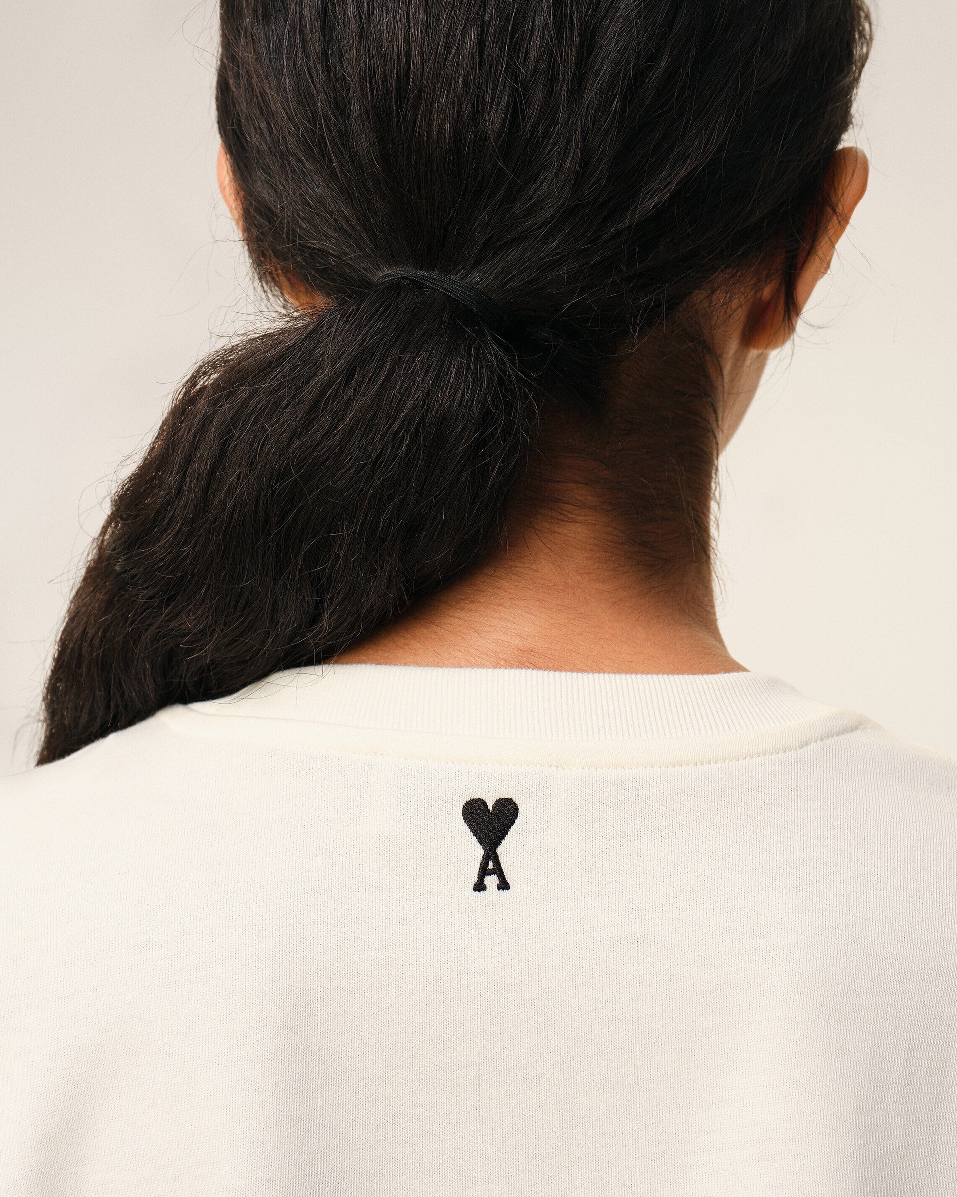 T-Shirt De Algodón Con Estampado Ami Paris Heritage Unisex