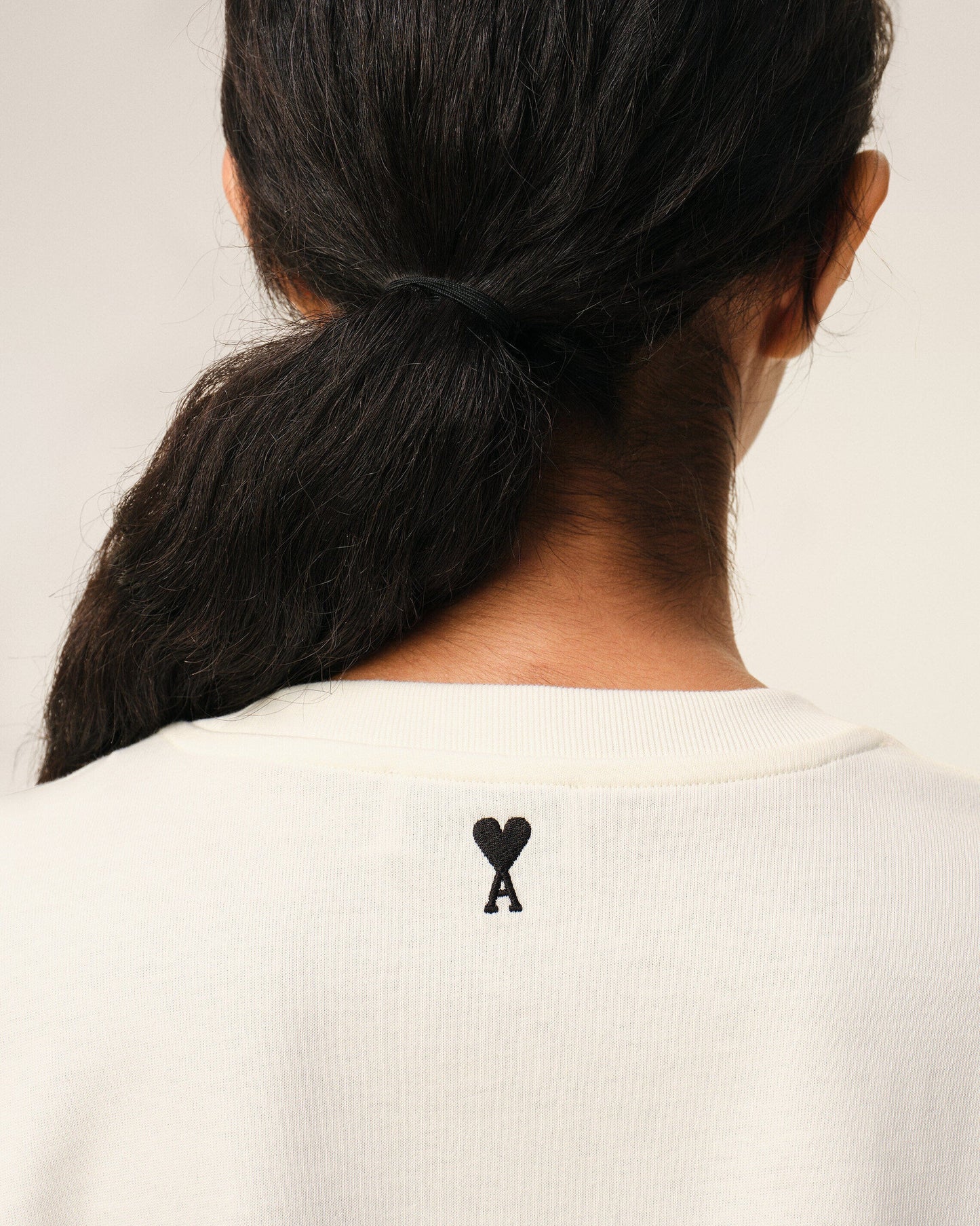 T-Shirt De Algodón Con Estampado Ami Paris Heritage Unisex