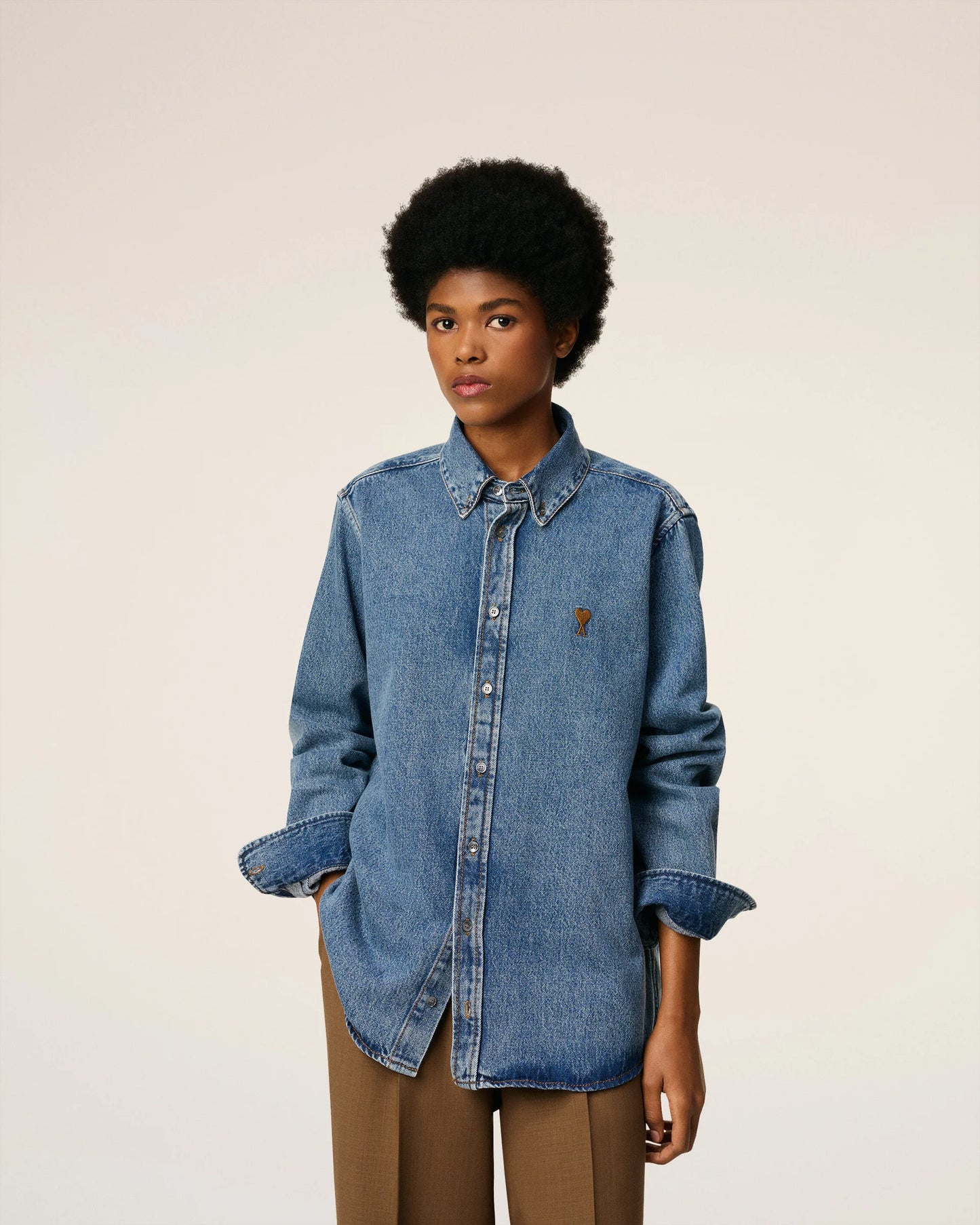 Camisa Ami De Coeur Contrasted