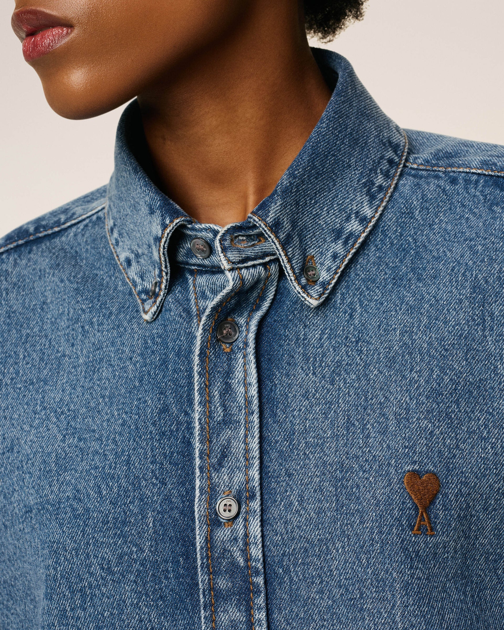 Camisa Ami De Coeur Contrasted