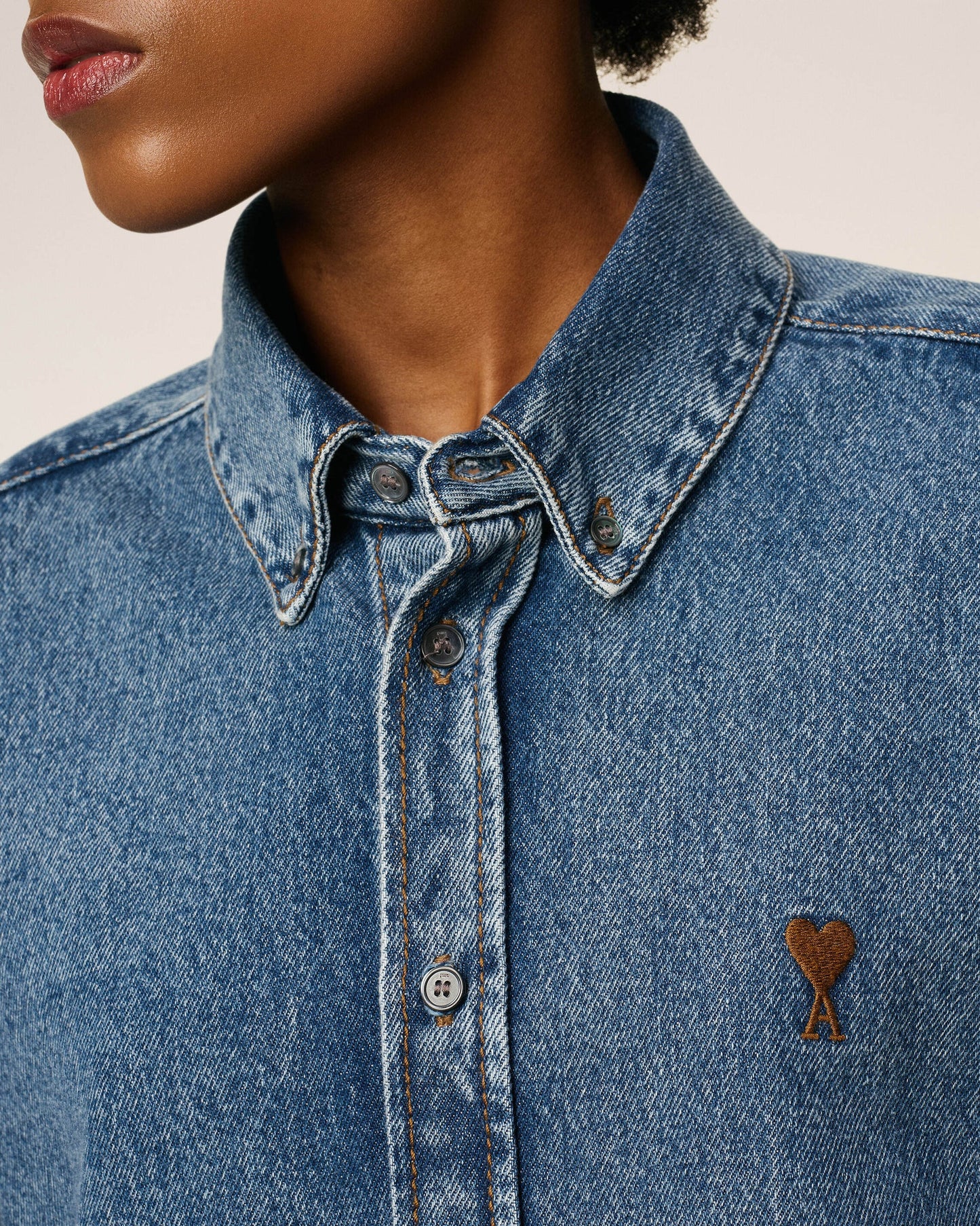 Camisa Ami De Coeur Contrasted