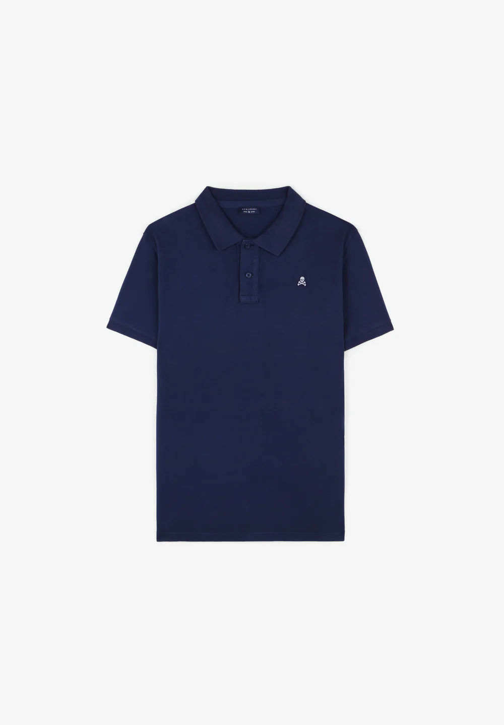 Camiseta Polo Básico Calavera Contraste
