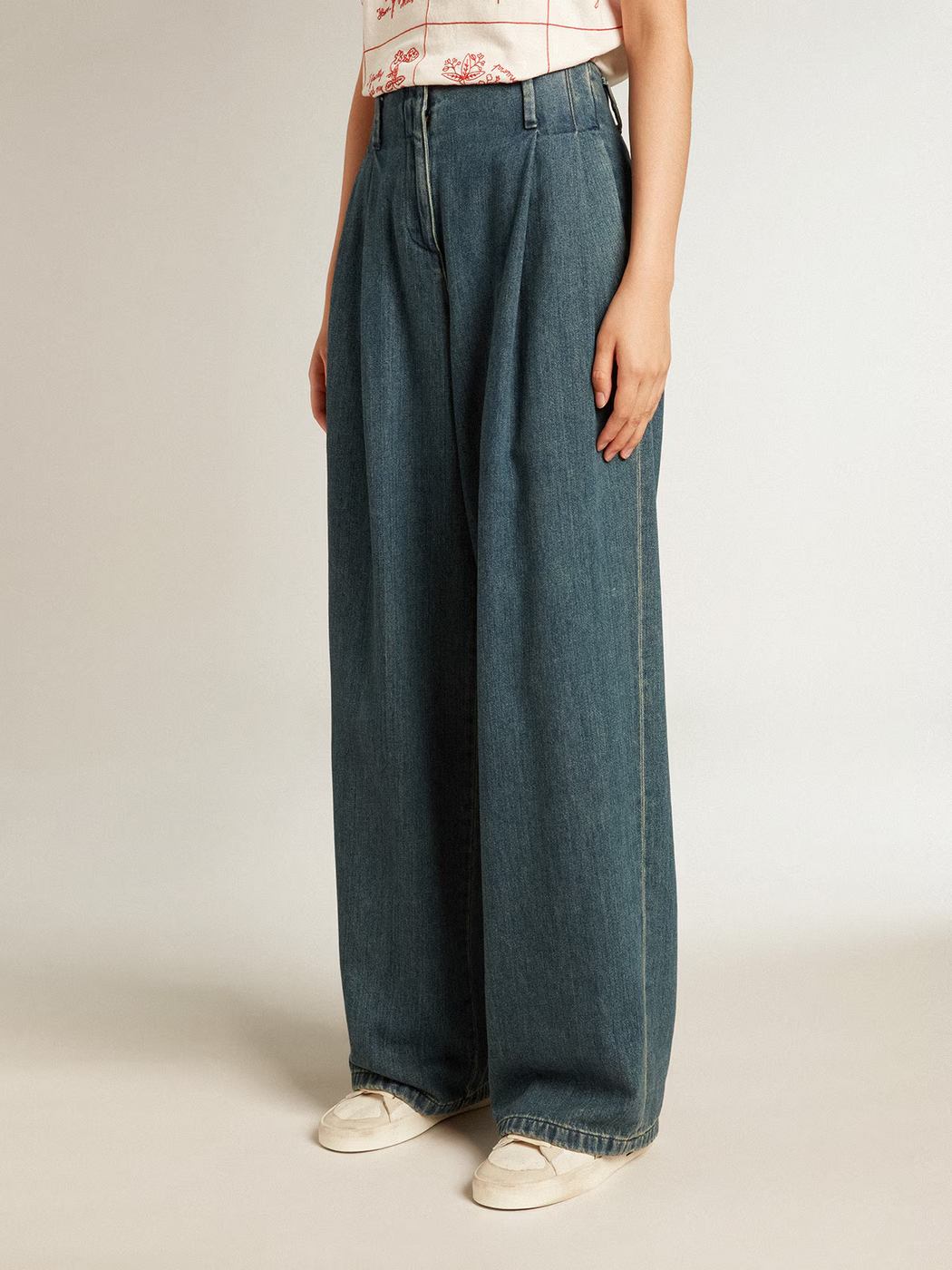 Pantalón Golden Goose Journey Wide Leg Classic Mujer