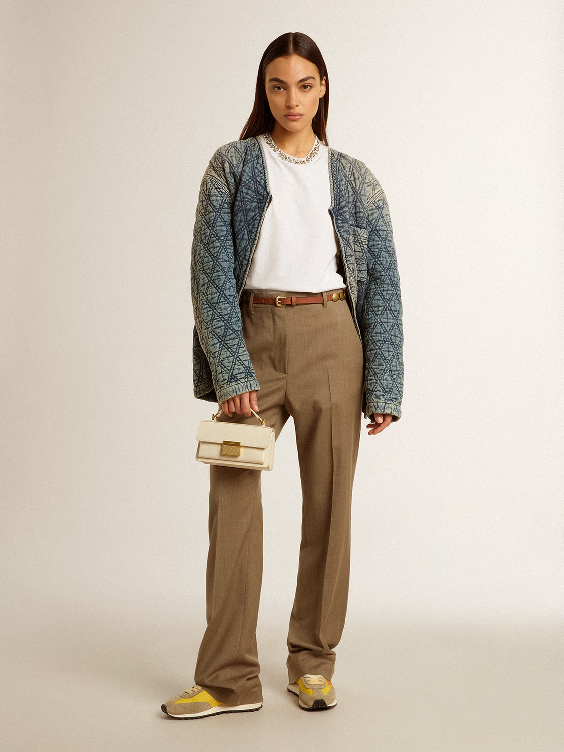 Chaqueta Golden Goose Journey Padded Medium Denim Wash Mujer
