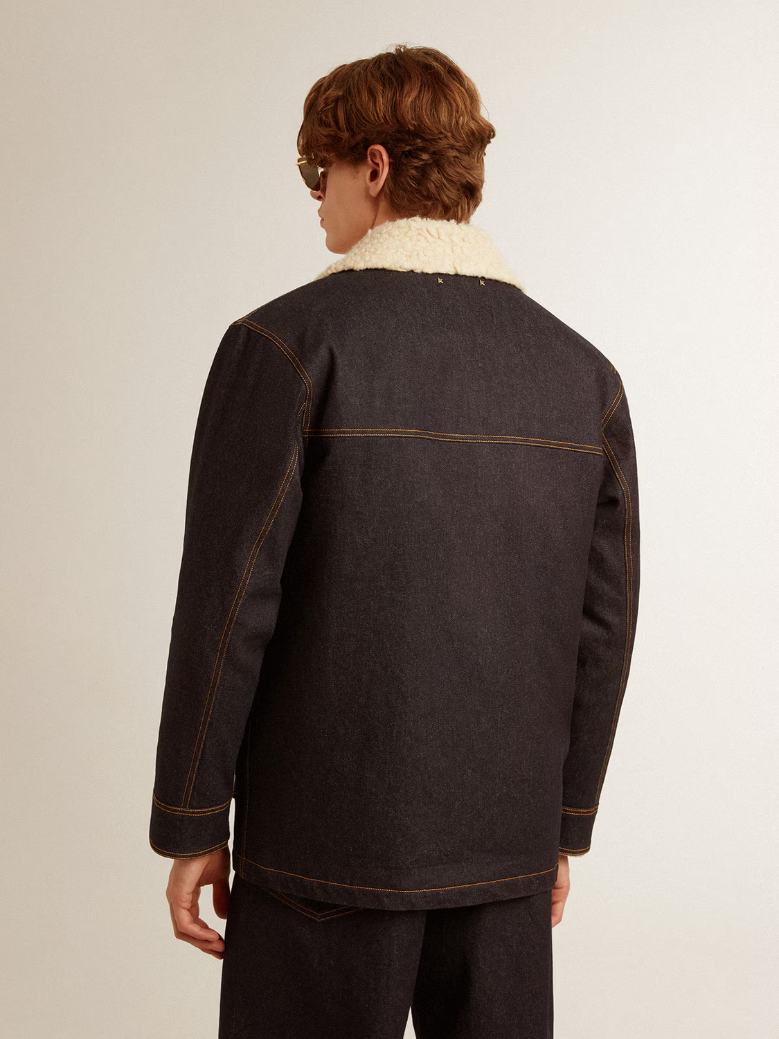 Chaqueta Golden Goose Caban One Wash Denime Hombre