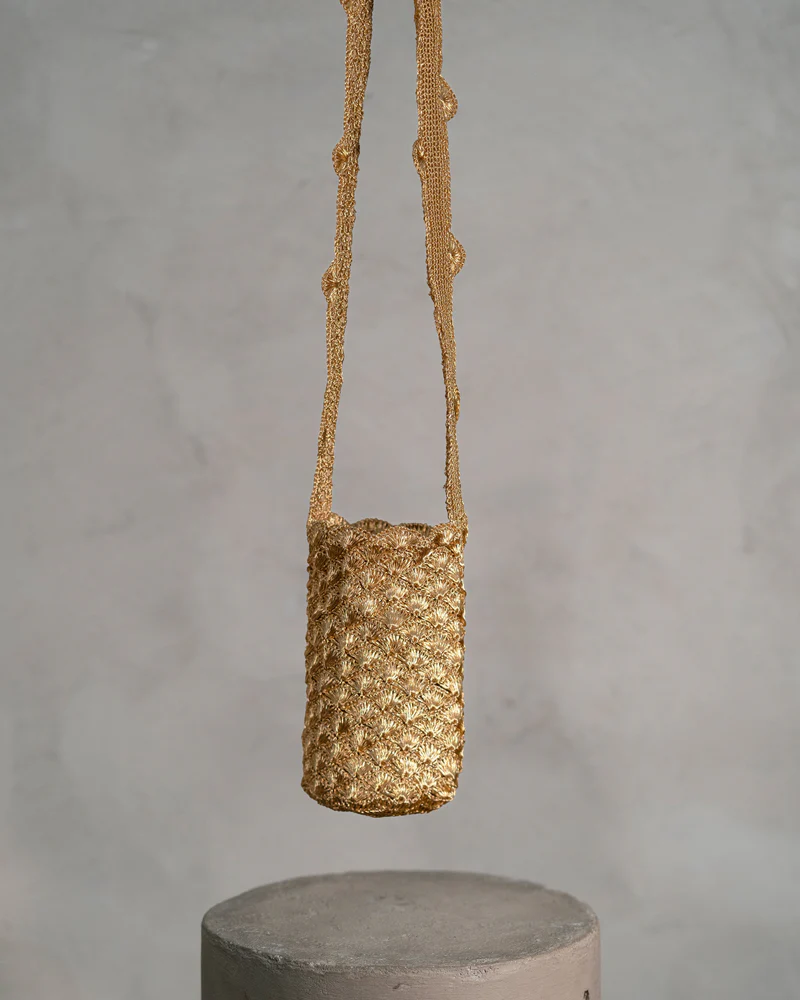 Mochila Mini Seashell Oro