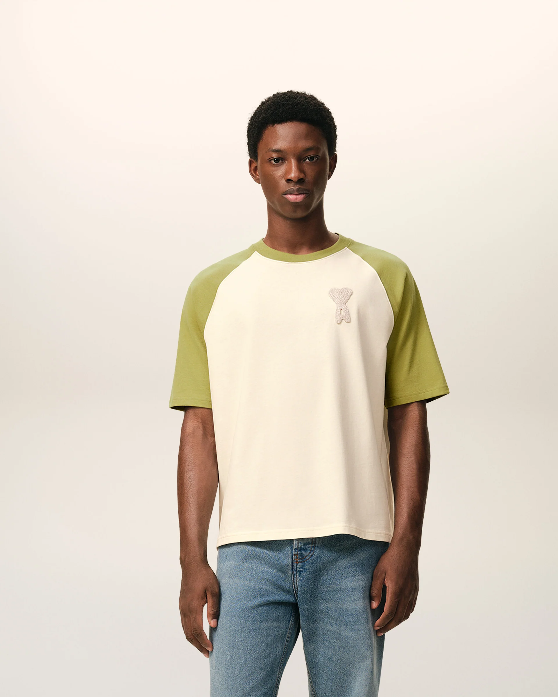 T-Shirt de punto con parche Ami De Coeur Unisex