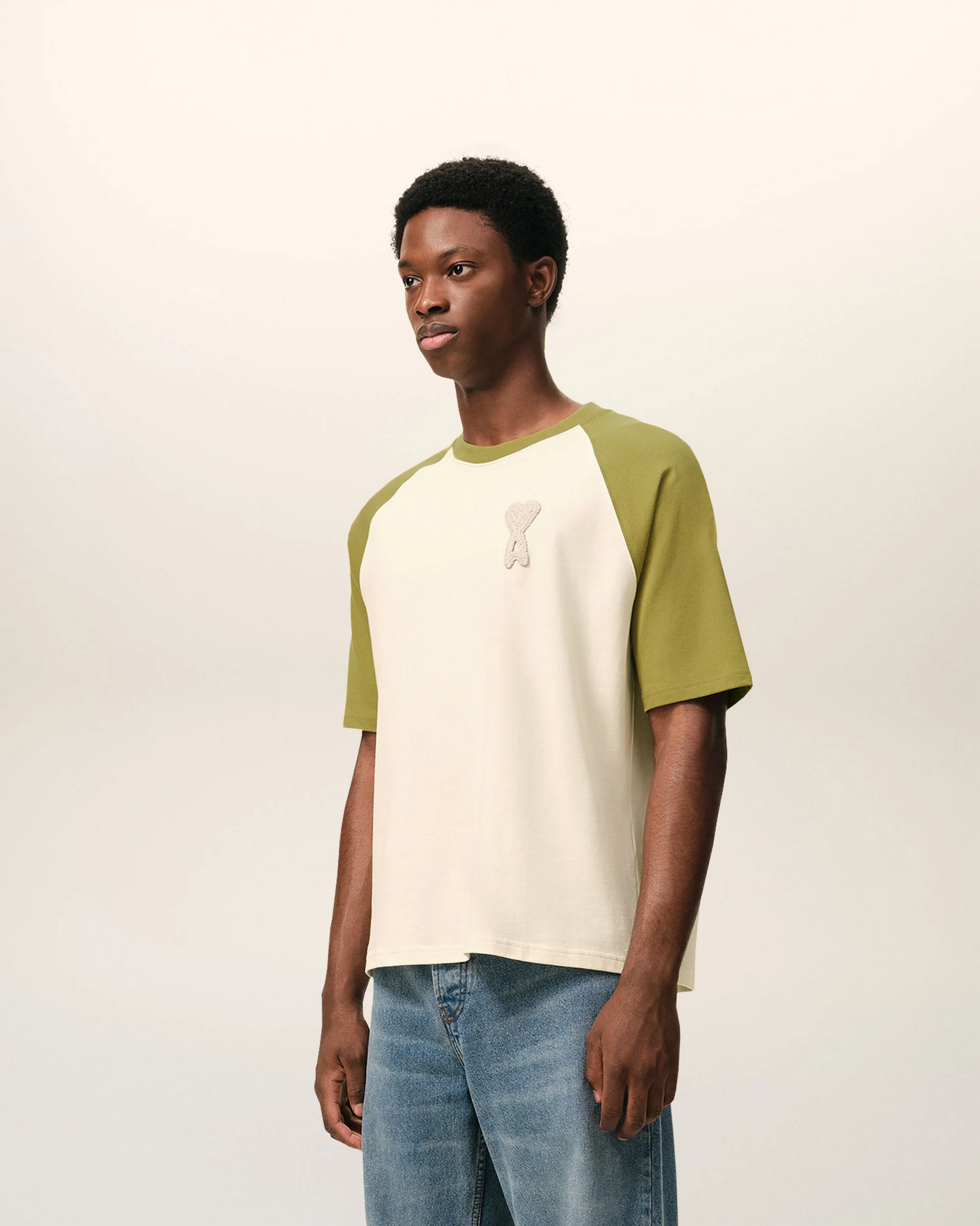 T-Shirt de punto con parche Ami De Coeur Unisex
