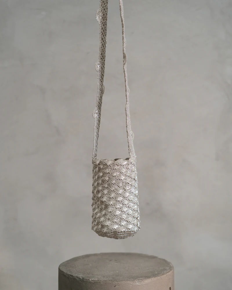 Mochila Mini Seashell Silver