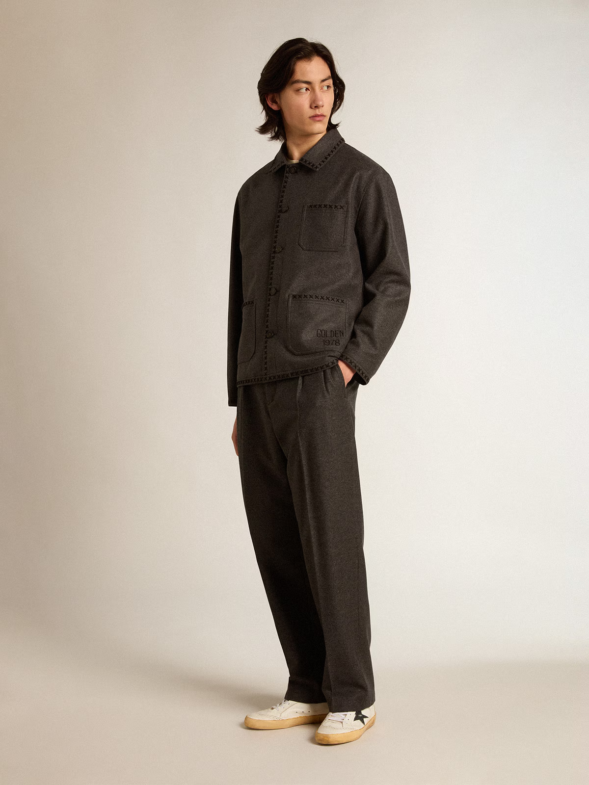 Chaqueta Golde Goose Virgin Wool Hombre