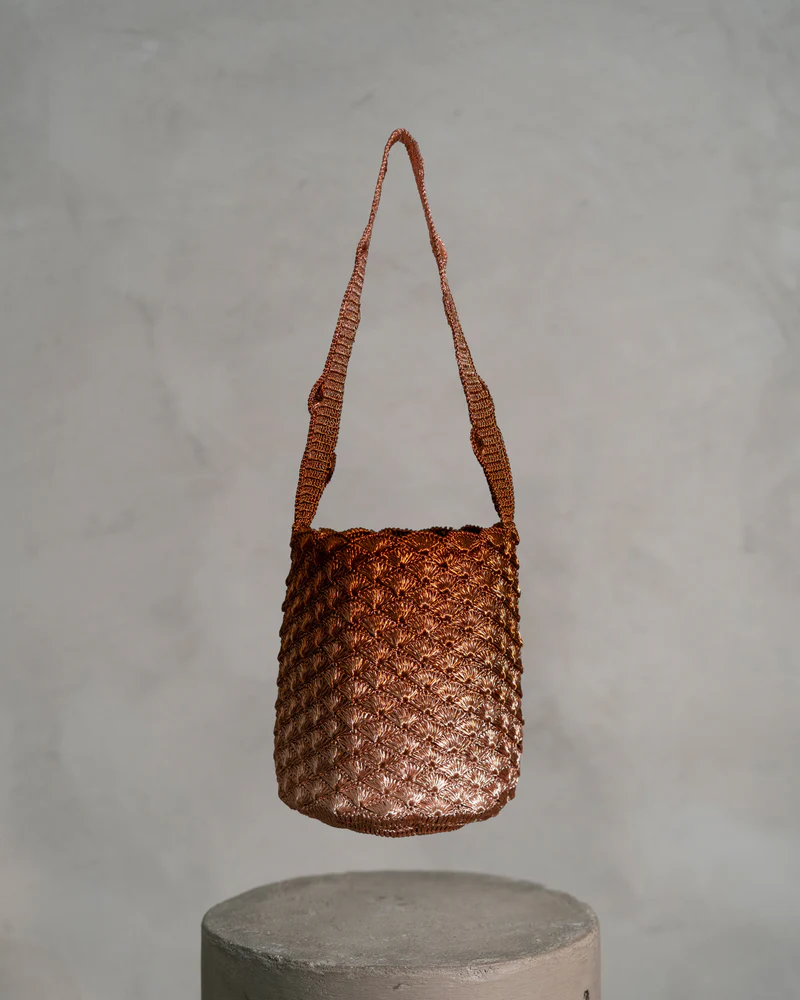 Mochila Kaia Seashell Oro Rosa y Cobre