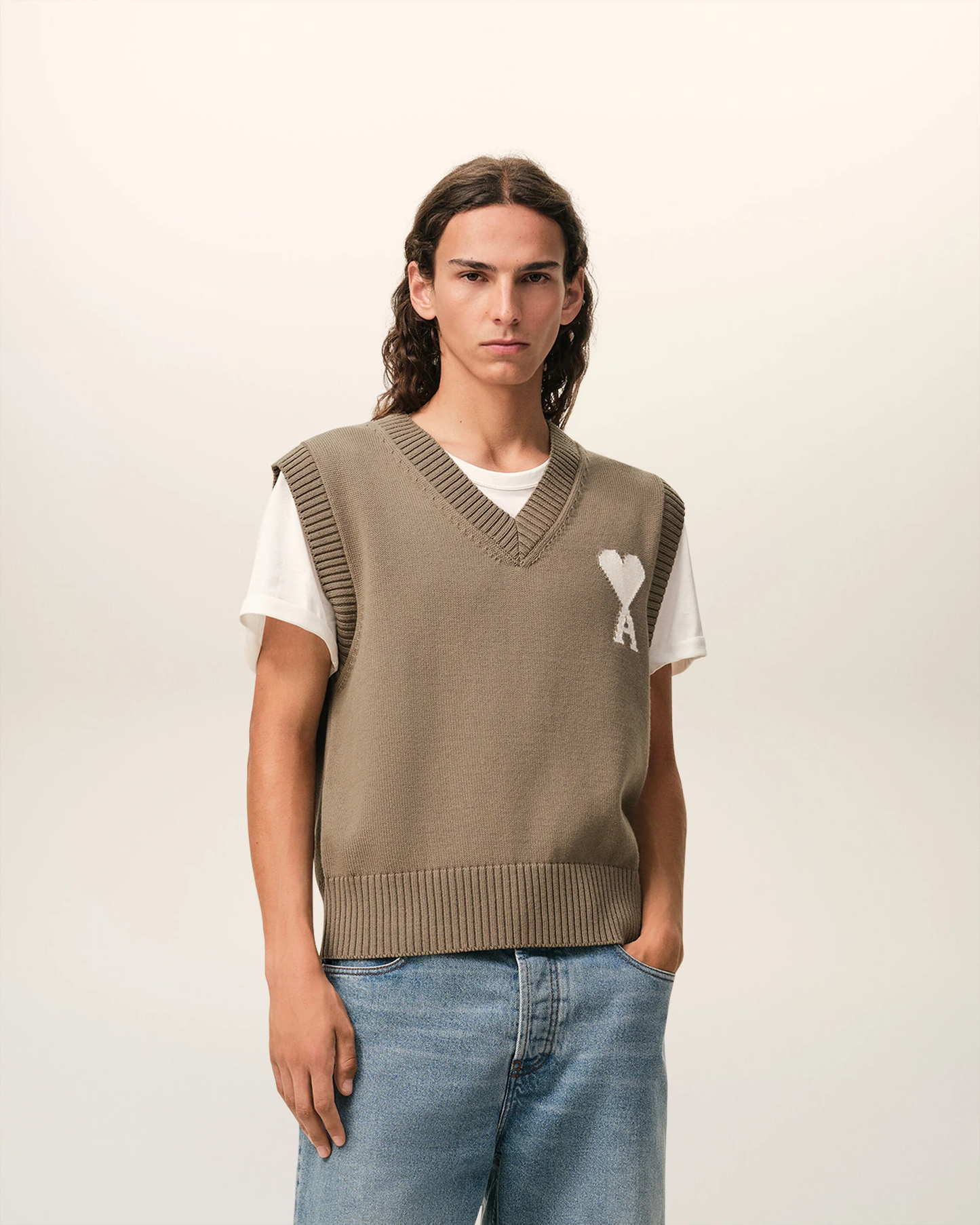 Jersey Sin Mangas Ami De Coeur De Lana Y Algodón Unisex