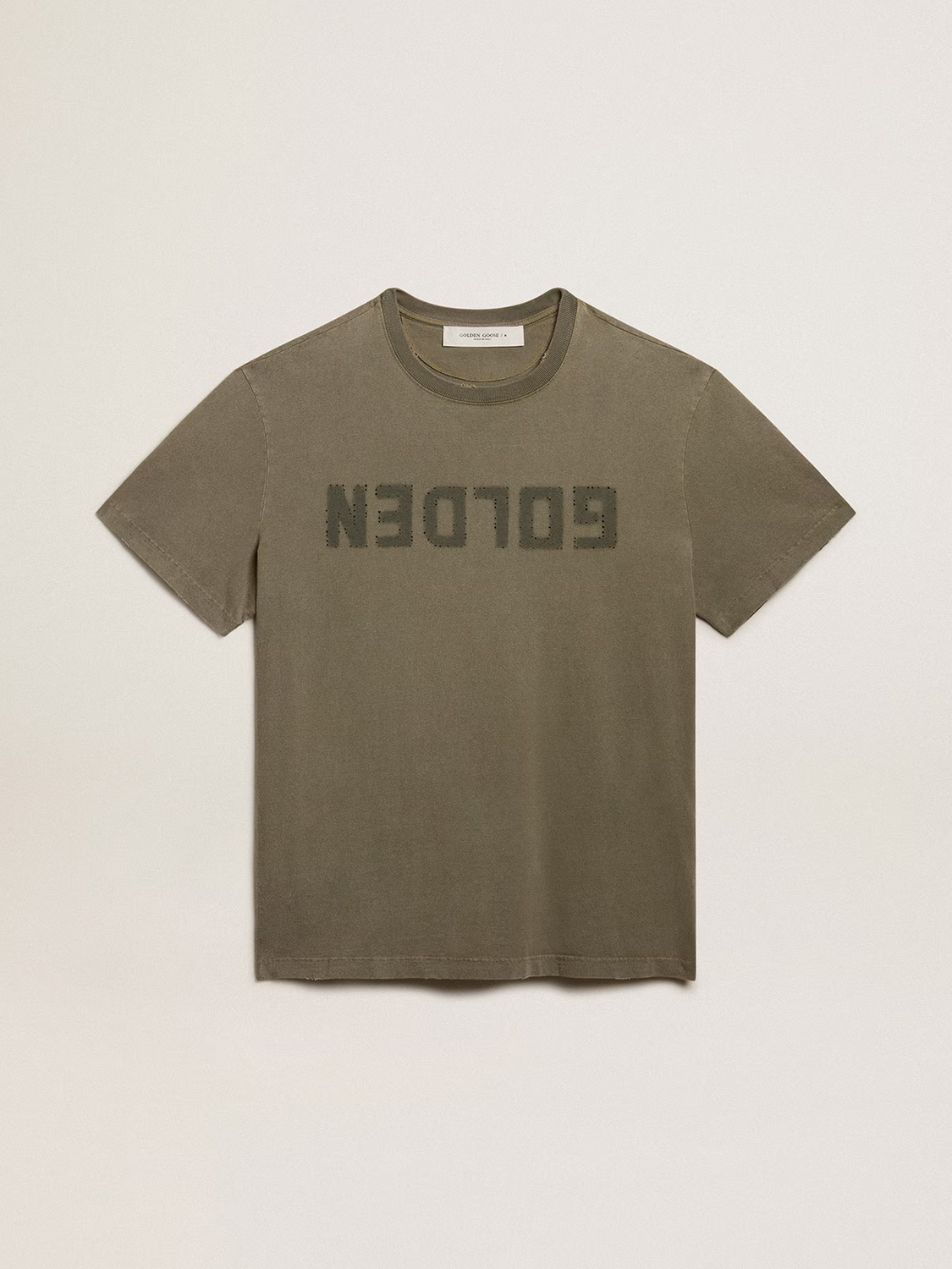 Camiseta Golden Goose Distressed Hombre
