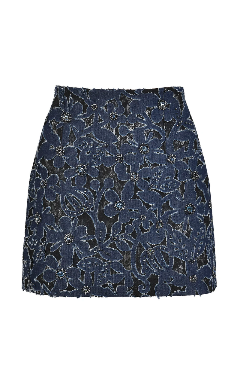 Mini Falda Luces Denim