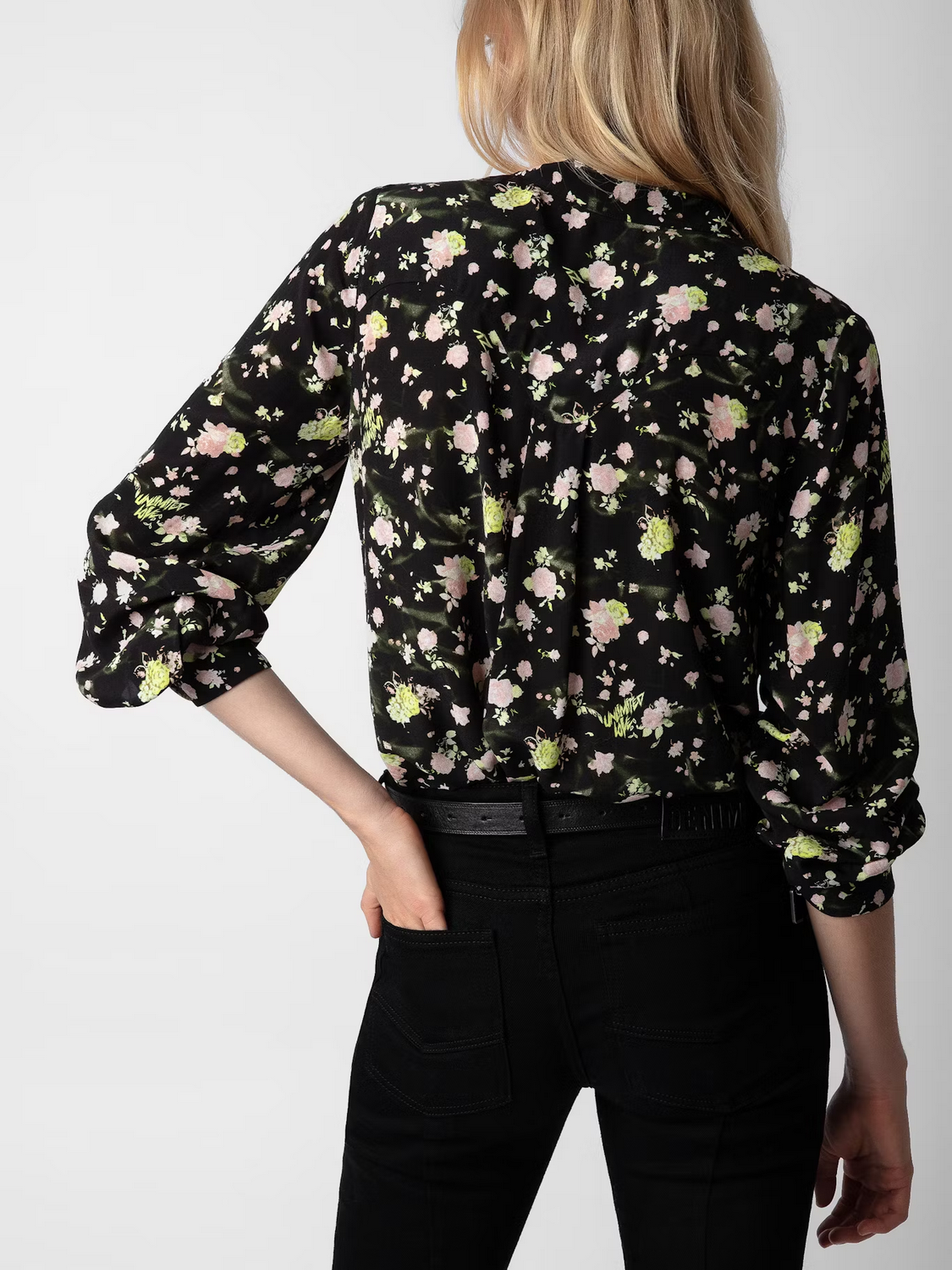 Camisa Twina Soft Crinkle Roses