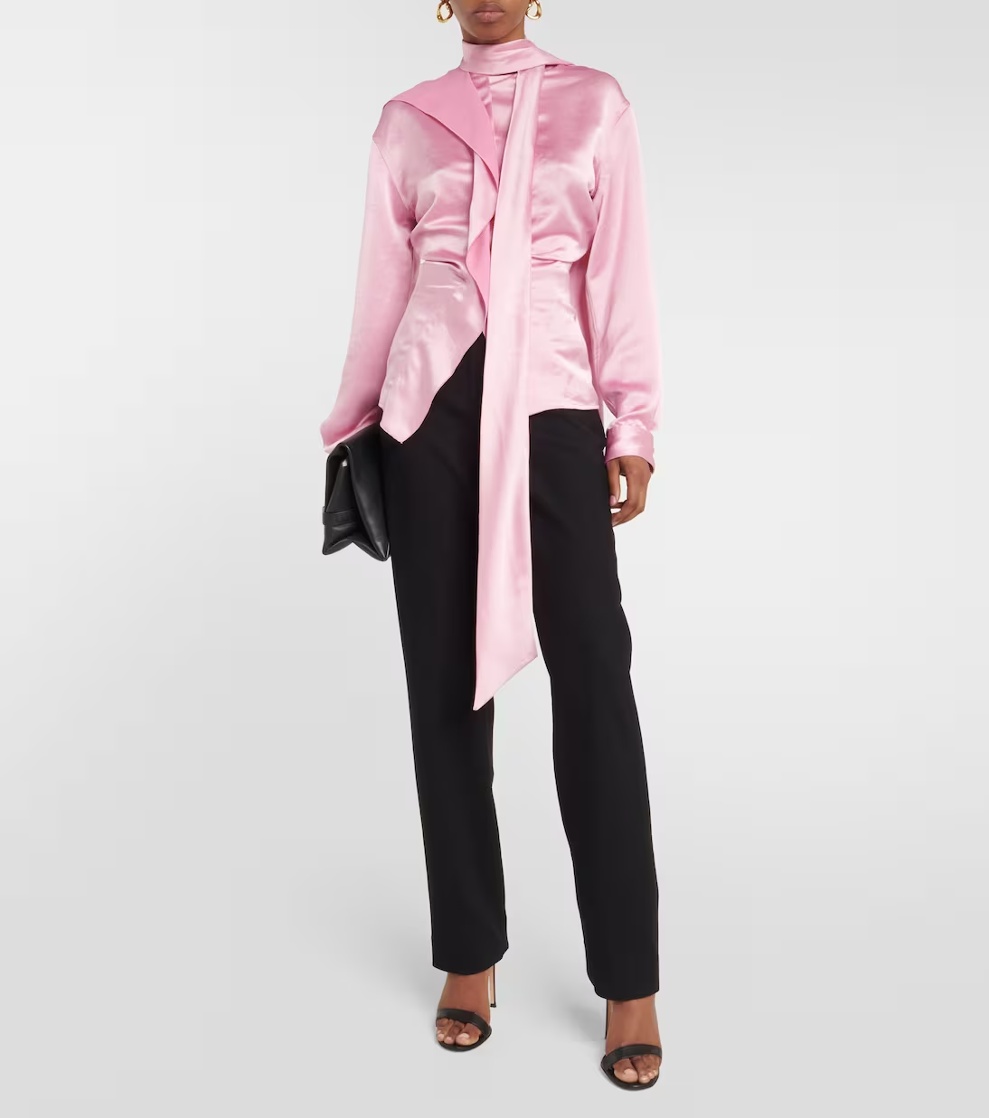 Camisa Scarf Neck