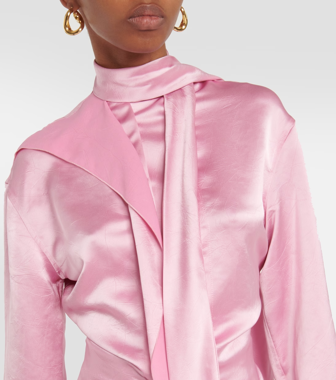 Camisa Scarf Neck