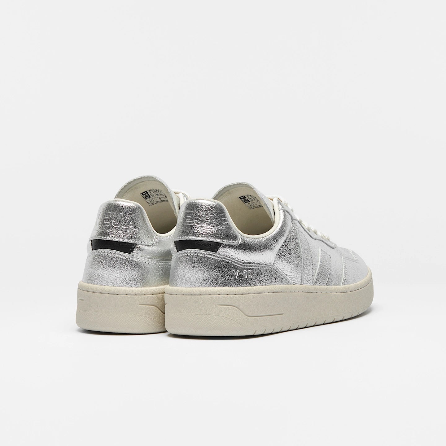 Zapatillas Veja De Mujer V-90 Leather Silver