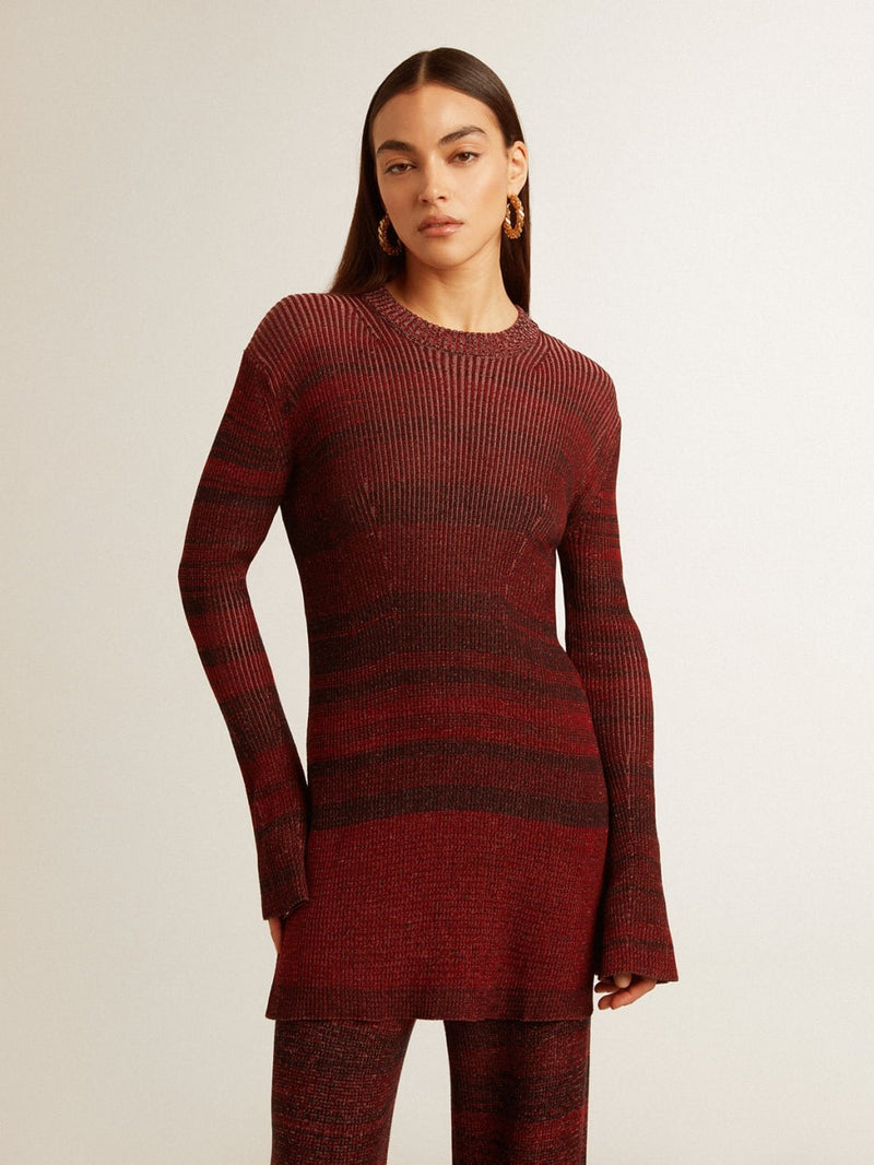 Mini Vestido Golden Goose Journey High Neck Knit Mujer