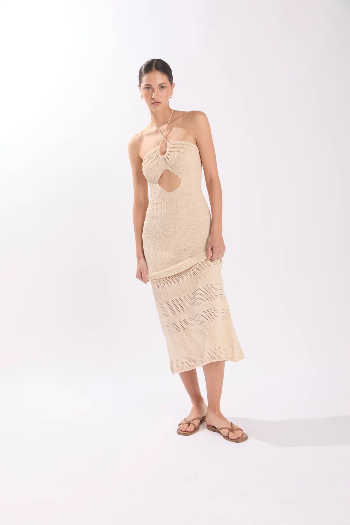 Maxi vestido Pfeiffer Macadamia