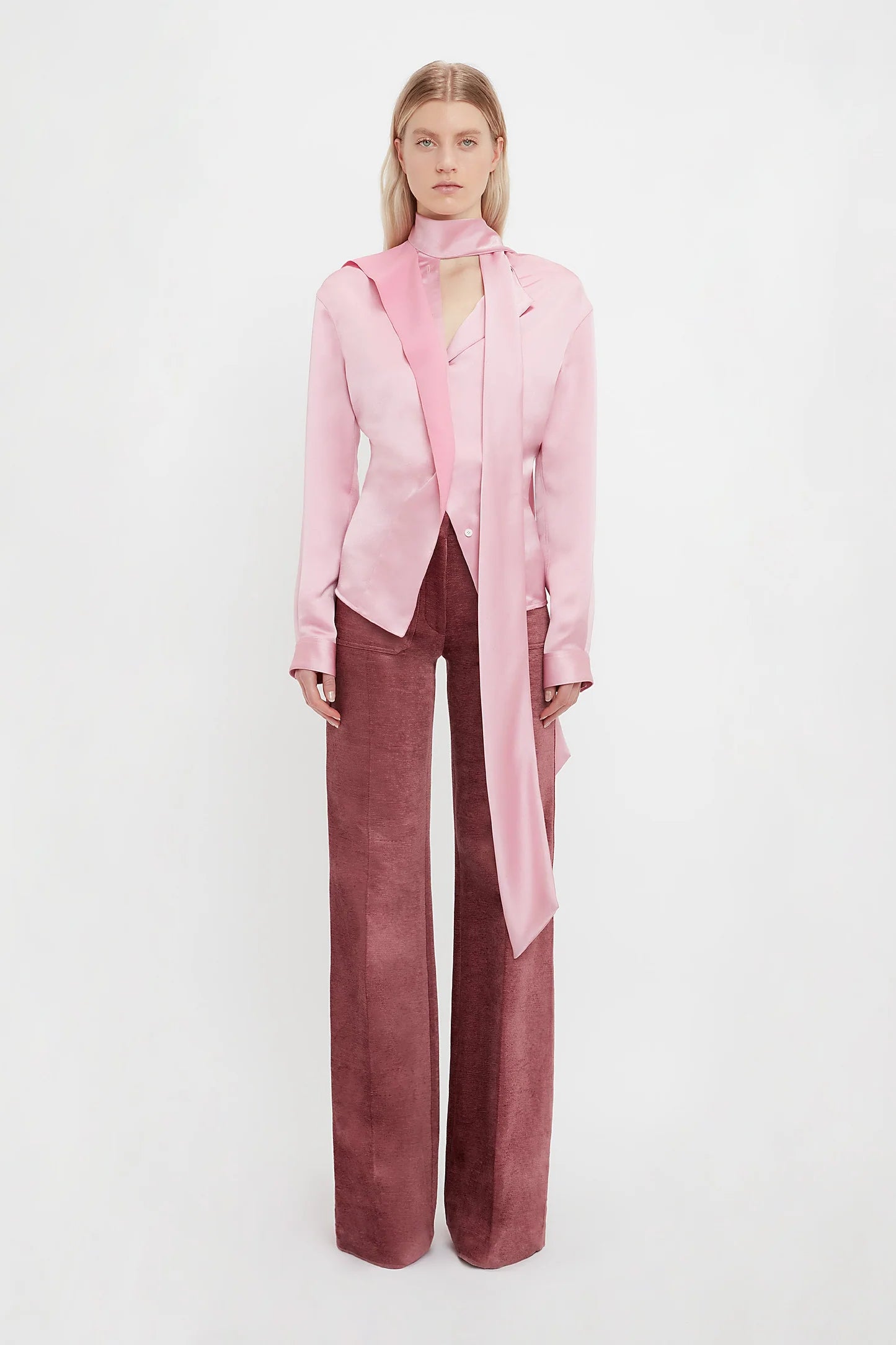 Camisa Scarf Neck