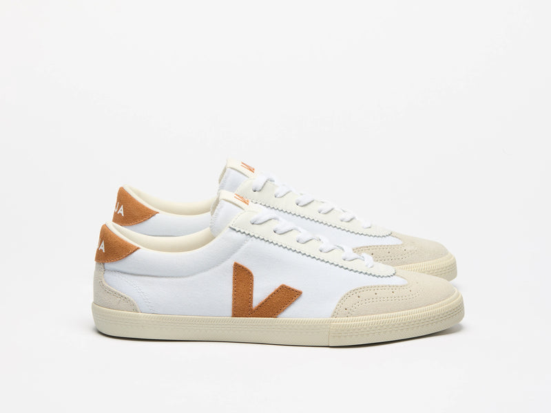 Zapatilla Veja de Mujer volley canvas white umber