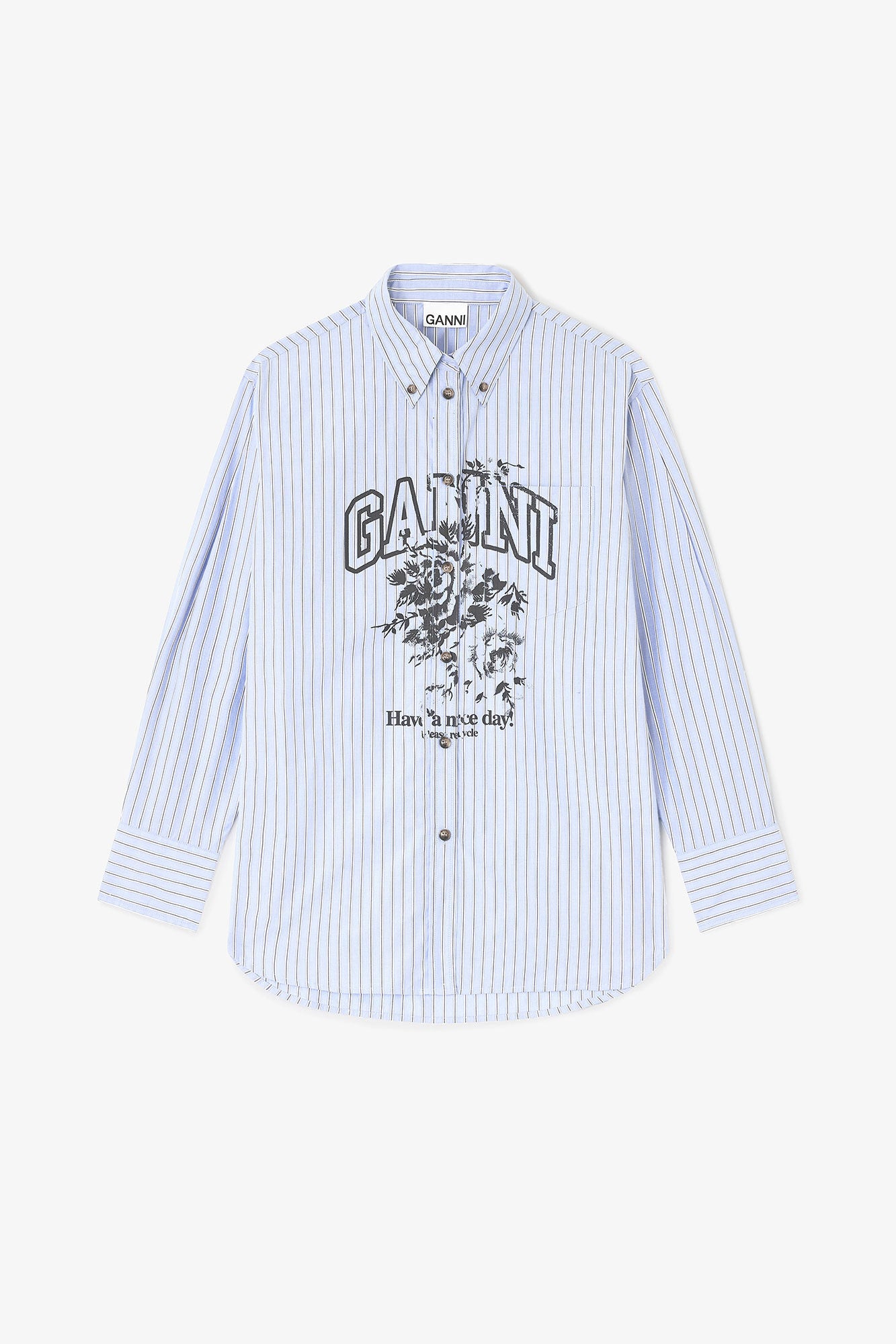 Camisa Oversized Stripe Cotton
